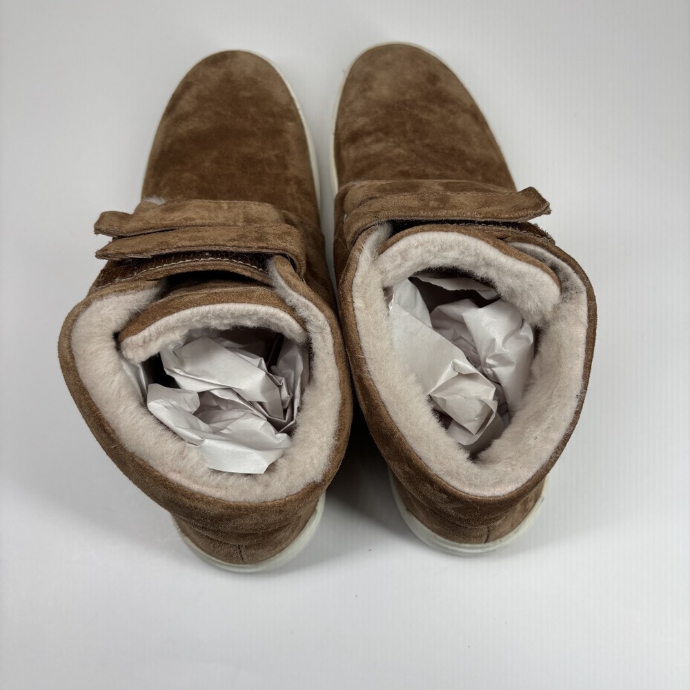 Rag & Bone Kent Desert Shearling Women's 9/39 Brown Suede ‎ Sneaker Booties - Picture 7 of 16